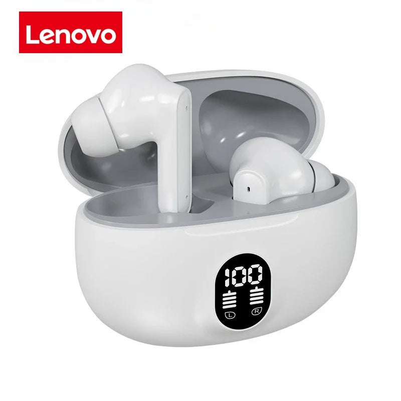 Lenovo Wireless Stereo Headphones Gaming Bluetooth Headset with Microphone Noise Cancelling High-Fidelity Bass