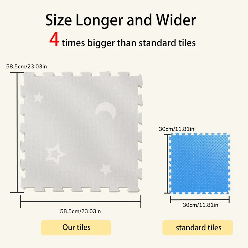 Baby Play Mat 60x60x2CM Activities Mat For Baby PE Foam Children's Puzzle Carpet In Children's Room Ins Wind Kids Pad 2CM Thick