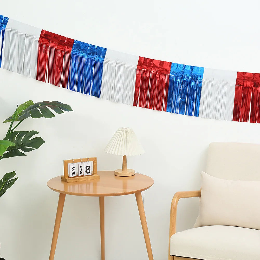 30x300CM Foil Fringe Garland – Streamer Curtain Banner for Wedding, Birthday, and Party Decorations