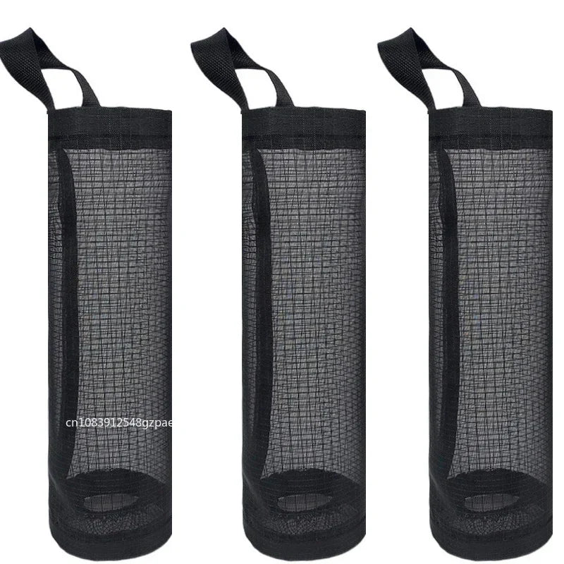 Hanging Plastic Bag Dispenser, Wall-Mounted Kitchen Storage Organiser