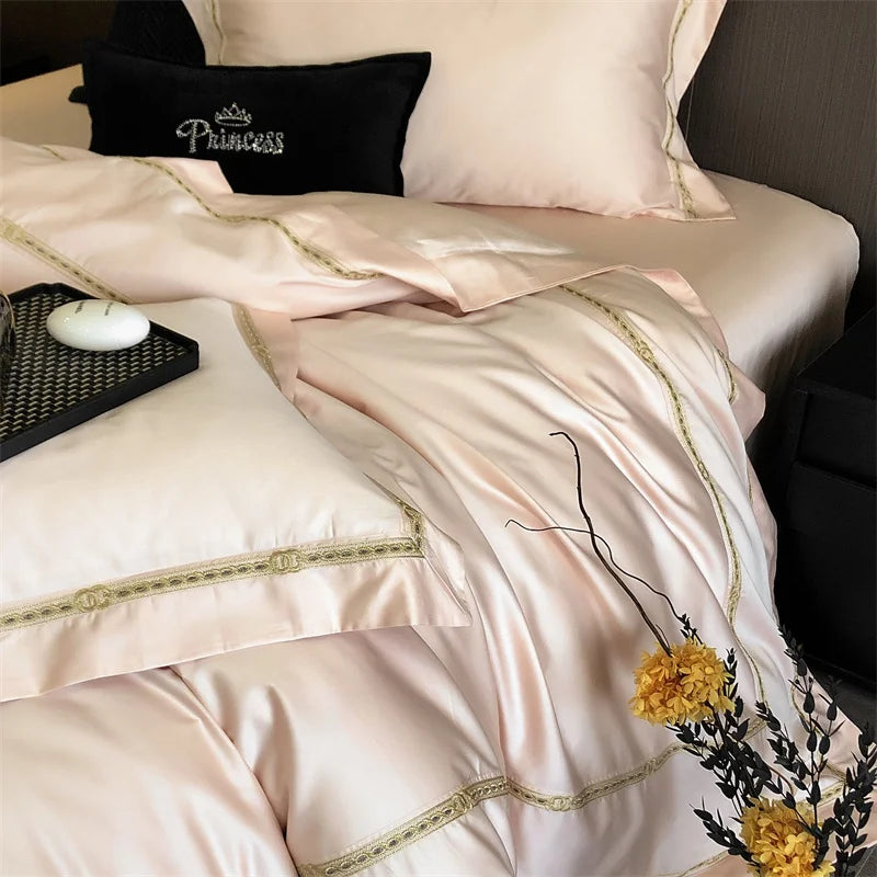 Egyptian Cotton Luxury Embroidert Bedding Set
