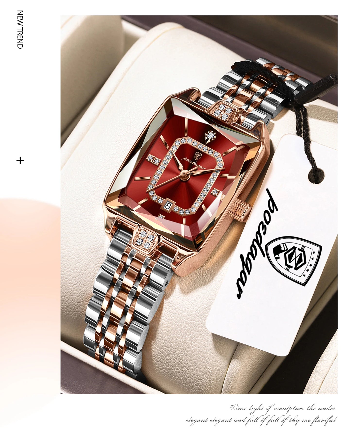 POEDAGAR Elegant Exquisite Woman Watch Waterproof Stainless Steel Date Original Fashion Ladies Wristwatch Women's Quartz Watches
