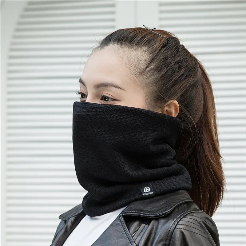 Unisex Solid Cashmere Ring Scarf