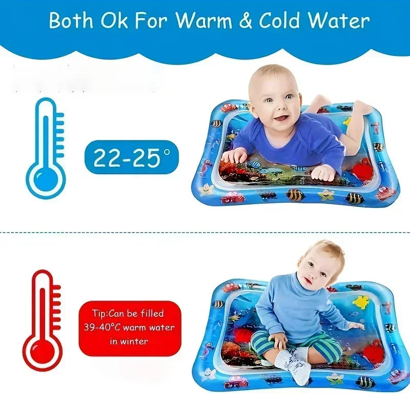 Large Baby Playing Water Mat Inflatable Water Cushion Baby Play Mat Inflatable Tummy Time Mat Early Education Water Cushion
