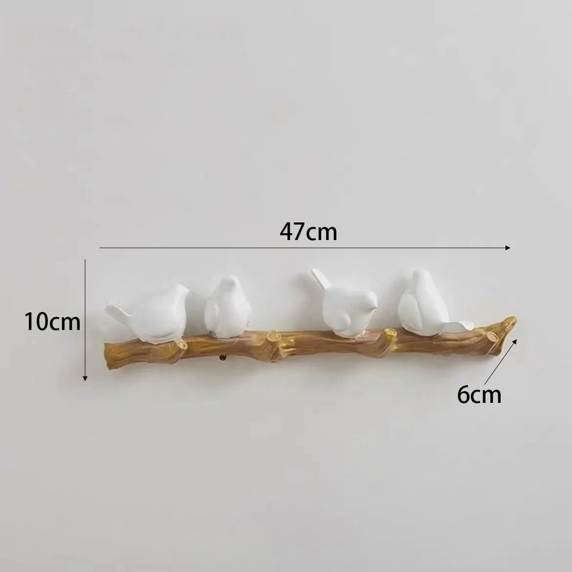 Nordic Resin Bird Wall Hook – Decorative Coat & Key Hanger