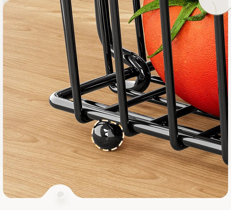 33*29cm deteachable fruit vegetable kitchen storage organisation racks holders double-layer trays wood hand SS home display