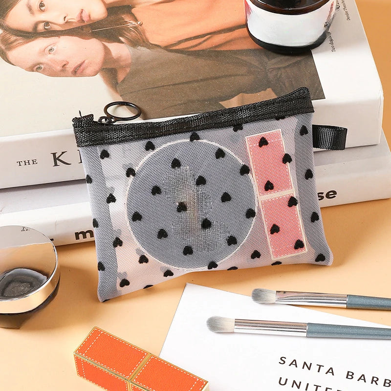 Mesh Cosmetic Travel Storage Makeup Bag Organiser