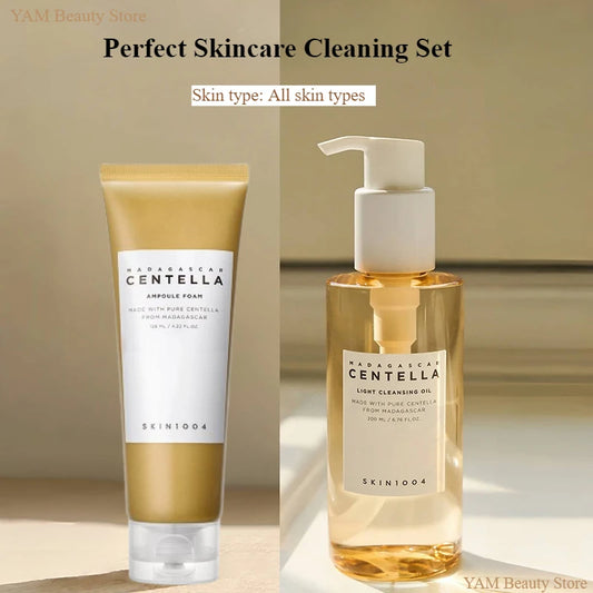 Korean Centella Face Wash Foam Cleanser Skin Care Set