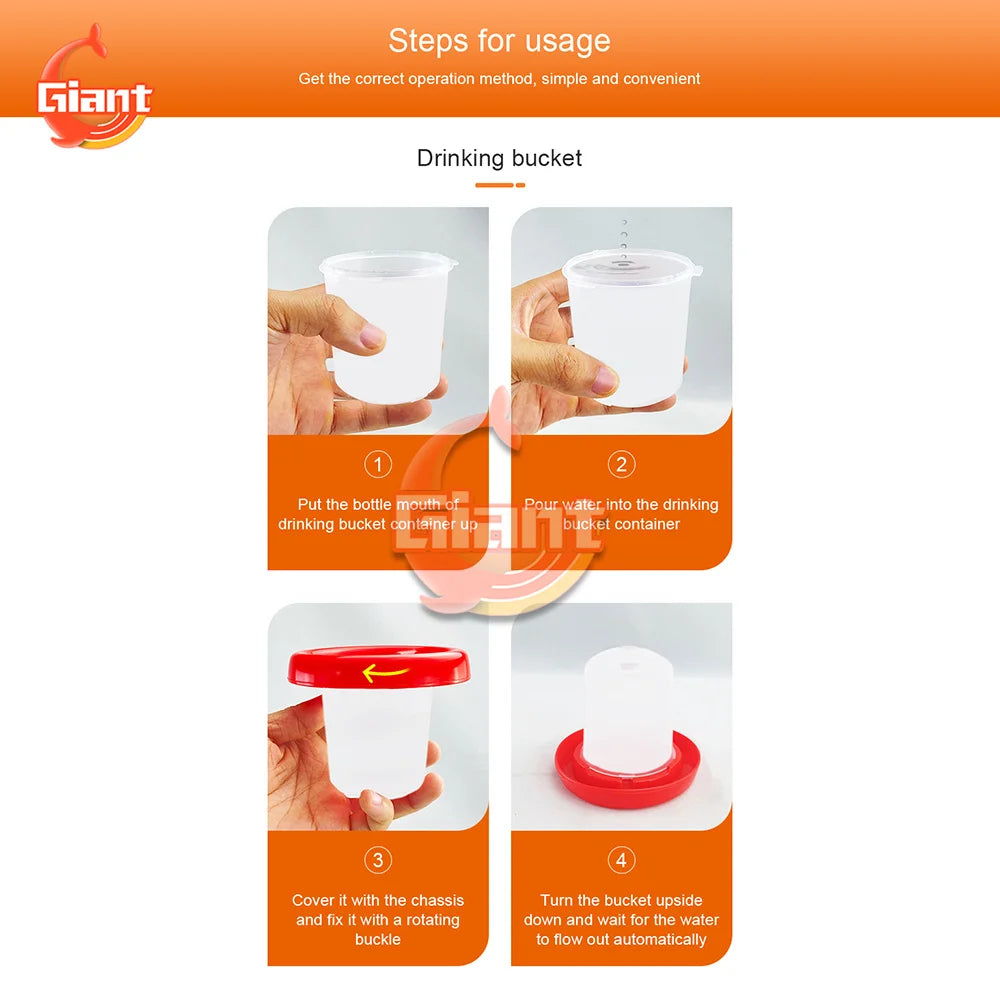 Chicken Chick Feeder & Waterer – Manger Grid Design for Easy Feeding and Drinking