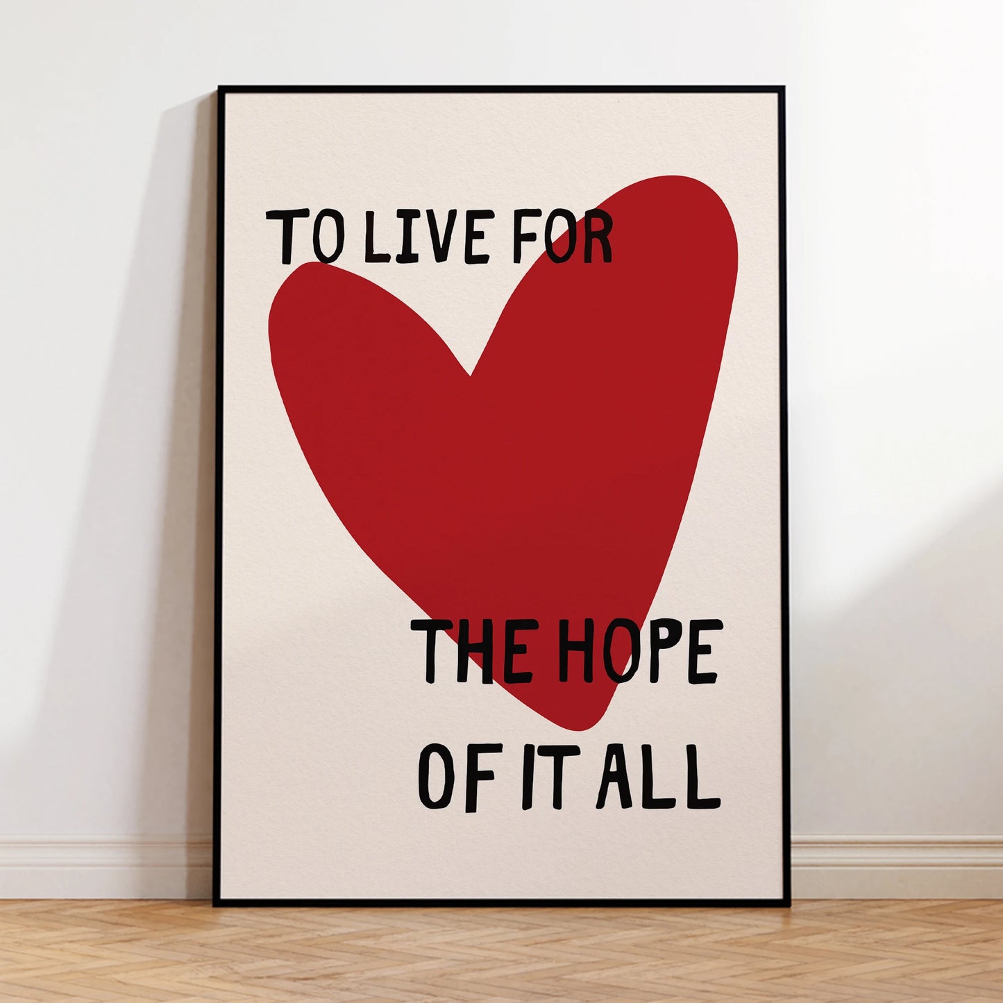 Modern Love To Live For The Hope OfIt Poster Quotes Wall Art Prints Canvas Painting Picture Living Room Home Decor