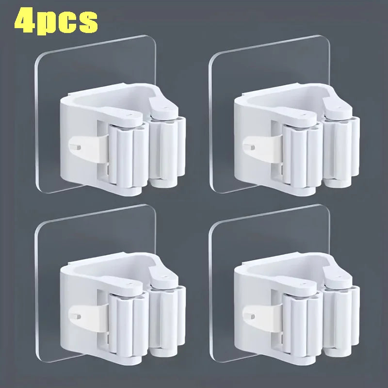 10Pc Wall Mounted Mop Organiser Holder