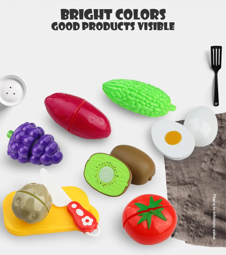 2pc Fruits and Vegetables Kitchen Play House Set