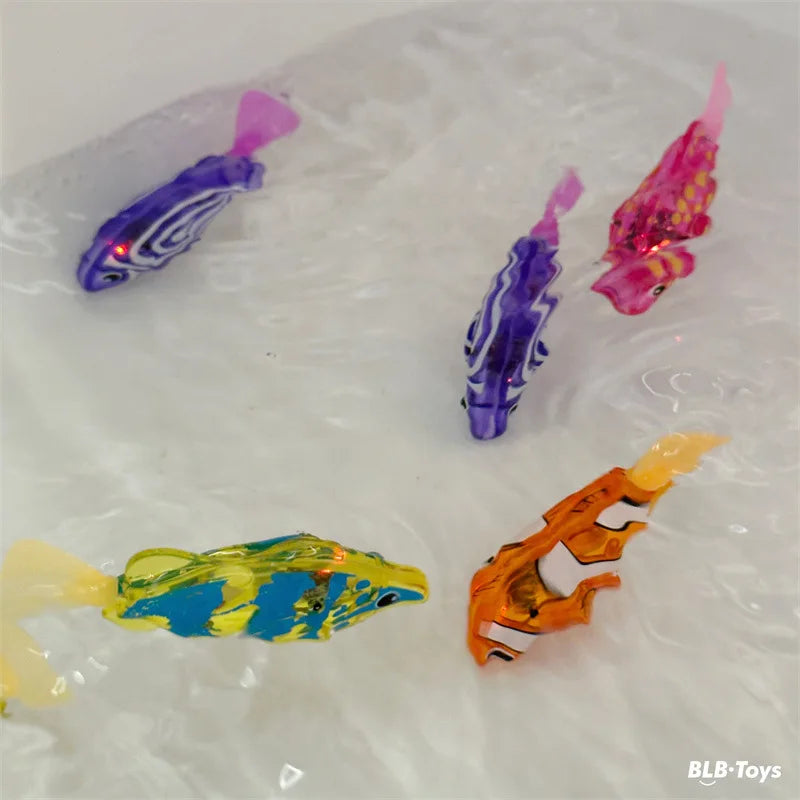 Children’s Electronic Bath Toy – Light-Sensing Swimming Fish Interactive Toy for Kids