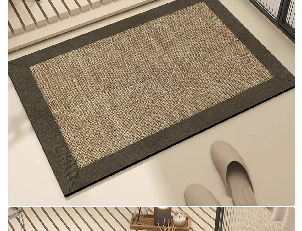 Bathroom Mat Absorbent Floor Mats Bath Carpet Soft Diatom Mud Non-slip Rug Toilet Doormat Entrance Door Tappeto Bagno Alfombra