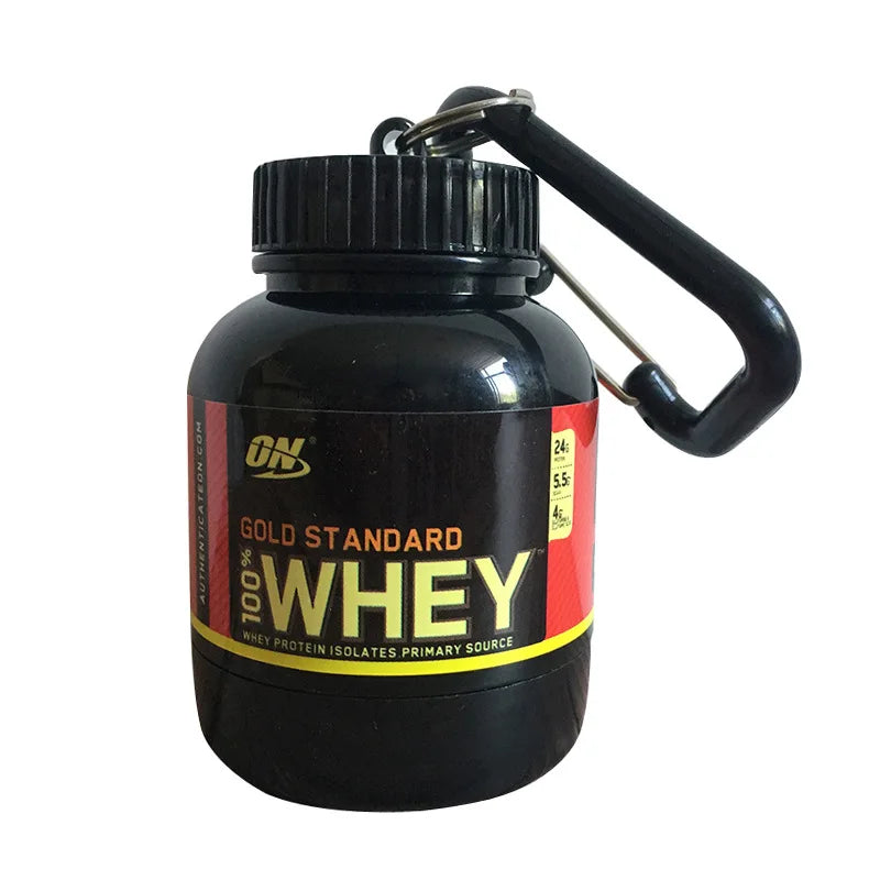 100ML Outdoor Protein Powder Container With Whey Keychain