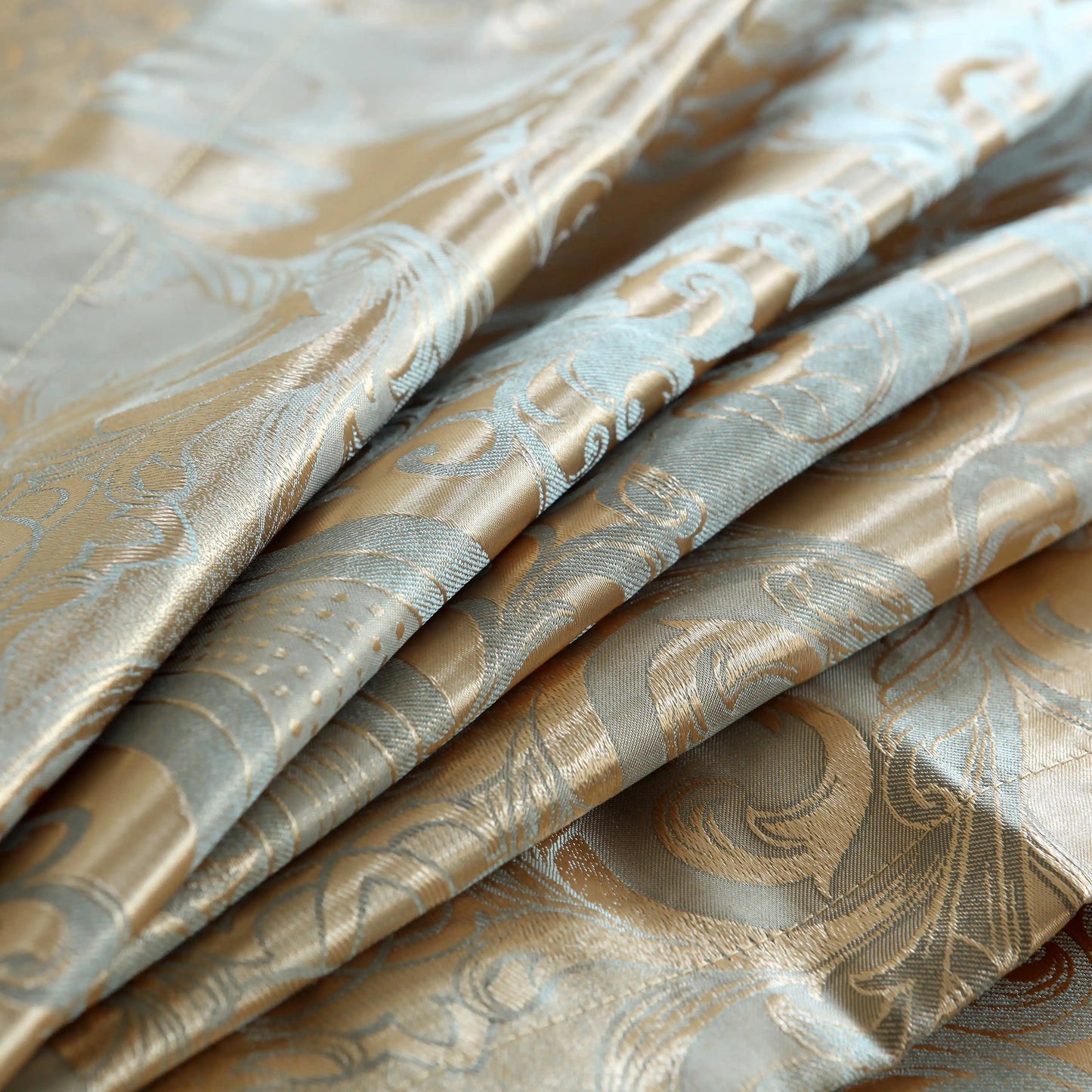 Floral Jacquard Satin Duvet Cover