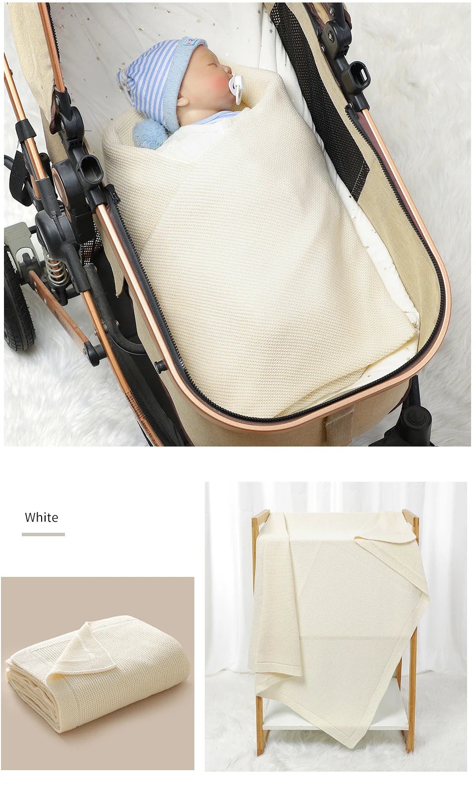 Baby Blankets for Girls Boys Dual-Use Newborns Infants Crib Nap Bedding Sheets 100*80cm Toddlers Receiving Mats Kids Playing Mat