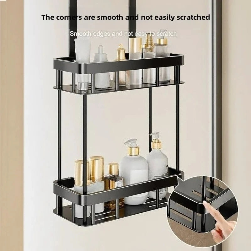 Bathroom Storage Rack Over The Door Shower Caddy Bathroom Hanging Shelf Double Layer Shower Shelf Bathroom Caddy Organiser