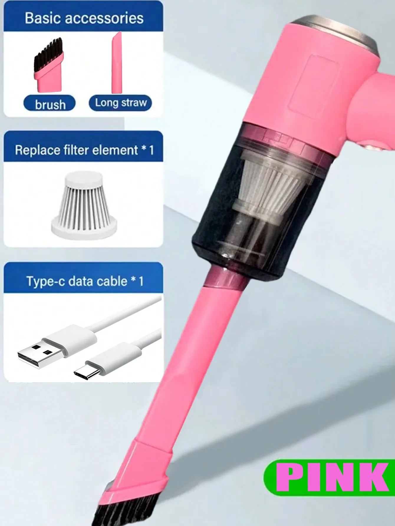 USB 3 In 1 Integrated Vacuum Cleaner