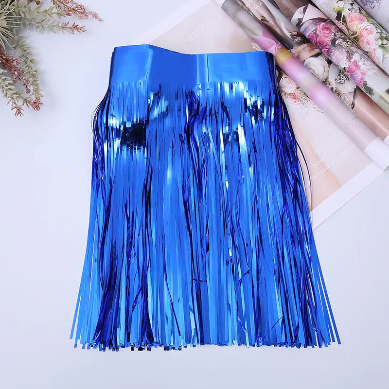 30x300CM Foil Fringe Garland – Streamer Curtain Banner for Wedding, Birthday, and Party Decorations