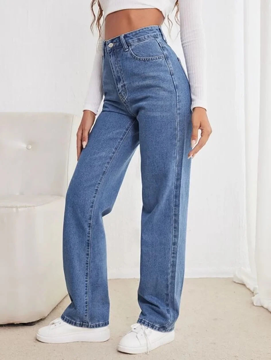 Women's Loose Straight Jeans