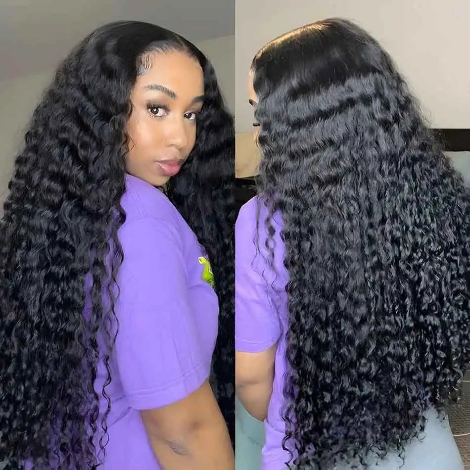 30 40 Inch Loose Deep Wave Lace Frontal Wig 13x6 Hd Curly Human Hair Lace Front Wigs For Women 13x4 360 Water Wave Pre Plucked