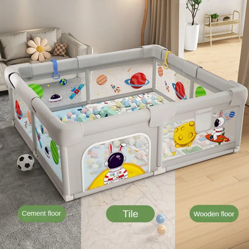 Baby Play Playpen Washable Baby Guardrail Indoor Children's Household Crawling Protective Mat Sponge To Prevent Bumps