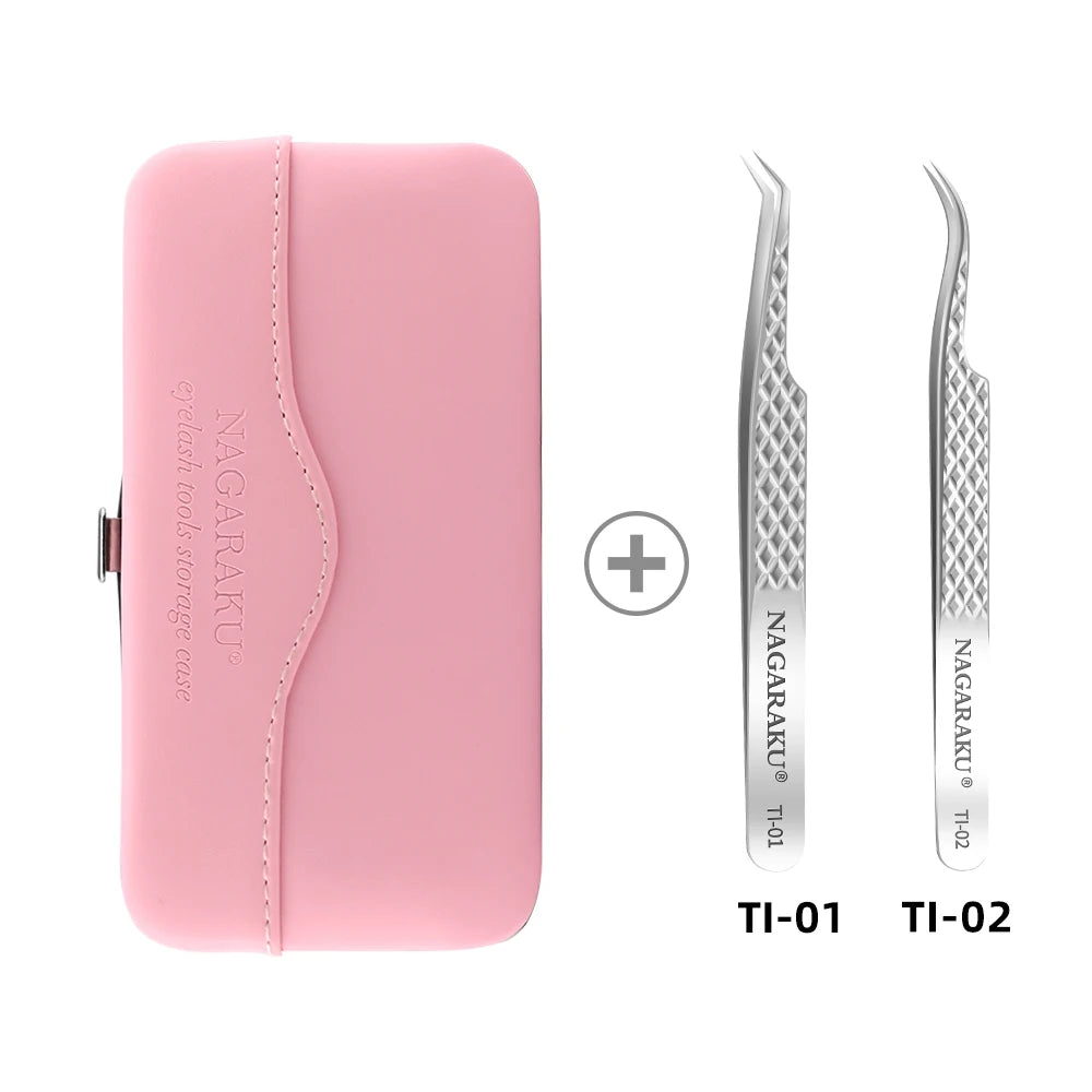 Makeup Eyelashes Tweezers Storage Container
