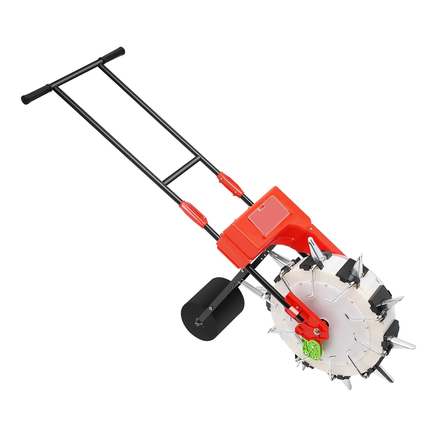 Garden Push Seeder Adjustable Sowing Depth Accurate Seed Distribution Hand-Push Seeder for Easy Harvesting