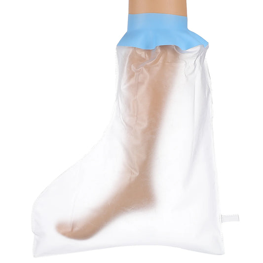 Waterproof Foot Covers Shower Boot Adult Cast Silica Gel Protector Elastic Opening Reusable for Drying Storage