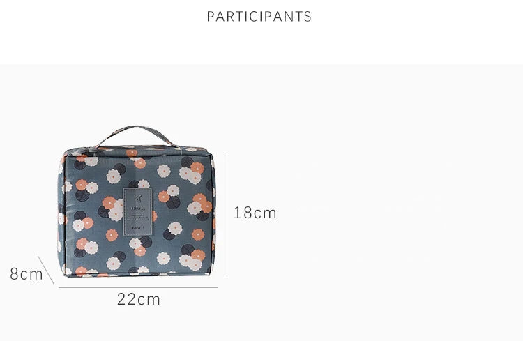 Women's Portable Waterproof Toiletries Organiser Cosmetic Bag
