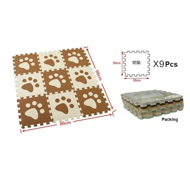 Baby Play Mat 30x30cm Kids EVA Foam Puzzle Carpet Interlocking Floor Tiles Educational Alphabet Numbers Activity Gam Floor Mats