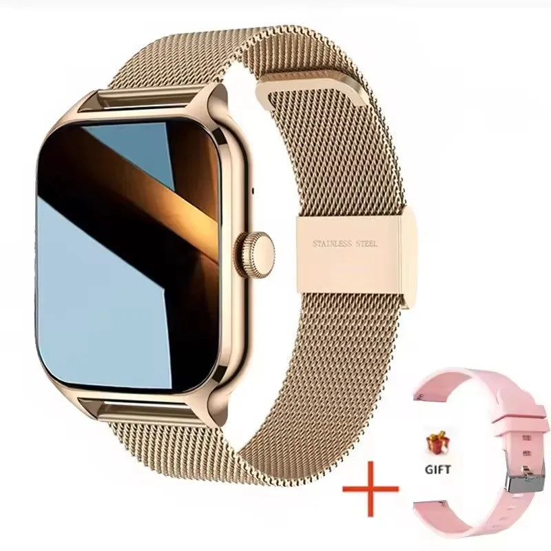 2025 Smart Watch Women 2.01" Full Touch Screen Heart Rate Tracker Bluetooth Call Waterproof Sport Smartwatch Men for Android IOS