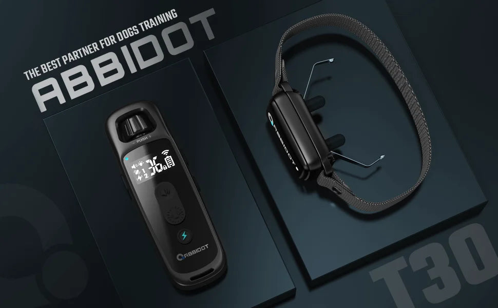 ABBIDOT T30 Dog Training Collar – 3300ft Remote Electric Training Strap for Large Dogs