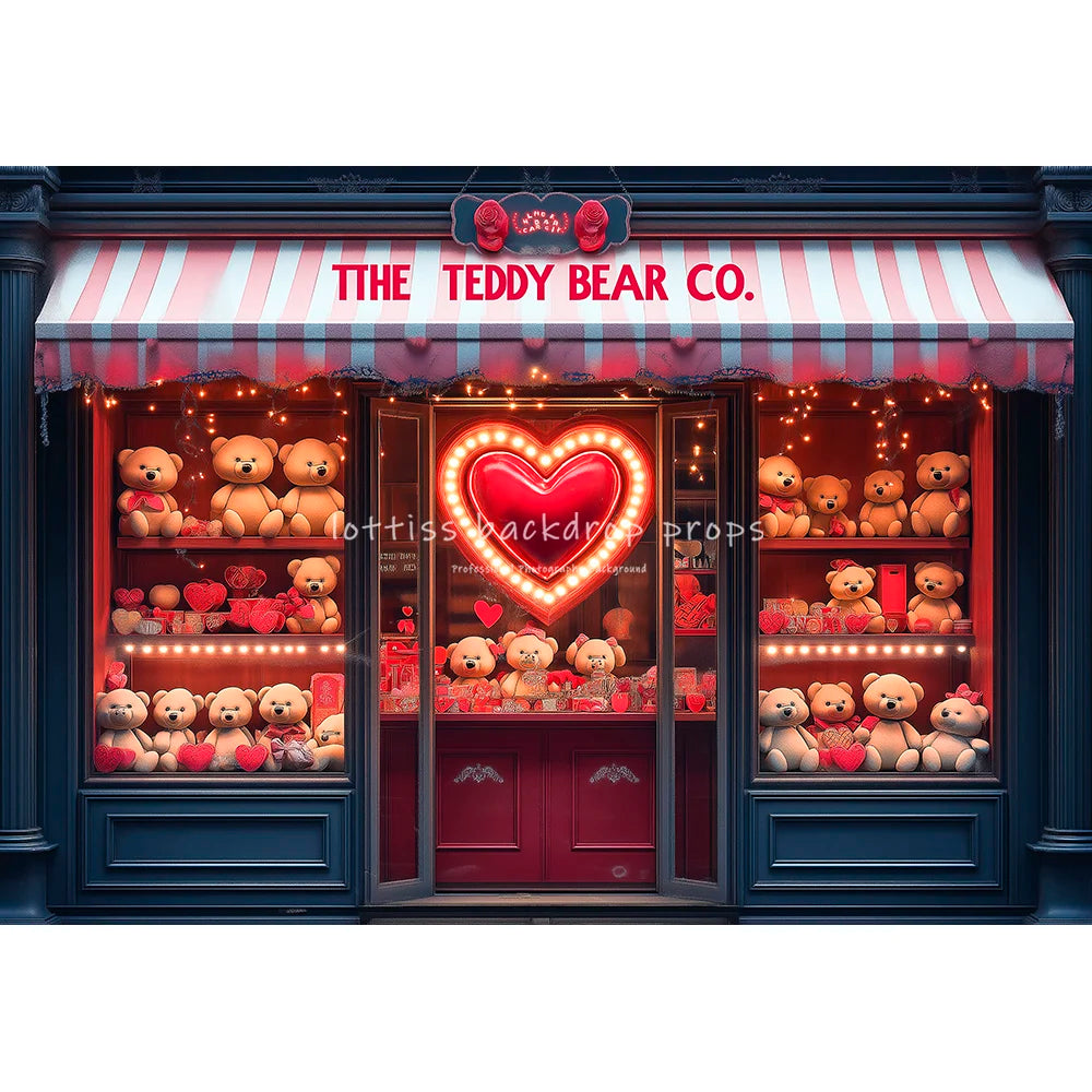 Romantic Cafe Front With Rose Backdrops Kids Baby Photography Child Photocall Sweet Heart Pink Floral Stores Backgrounds