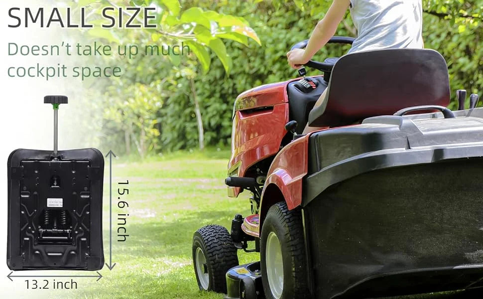 Universal Scissor Type Seat Suspension Rv Tractor Damping Base with Dust Cover & Adjustable Weight Handle, Universal Seat Dampin