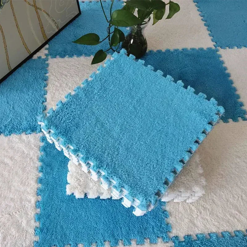 1-20 Pcs Padded Carpet for Baby Carpet Eva Foam Puzzle Carpet Soft Plush Children's Mat in Children's Room Keep Warm Playmat