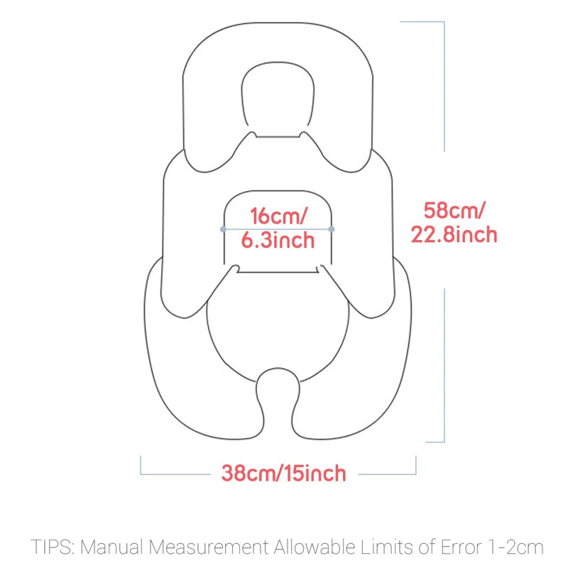 Baby Stroller Seat Pad  Multifunctional Universal Double Sided Baby Car Seat Cushion Kids Cart Mattress Mat Stroller Accessories