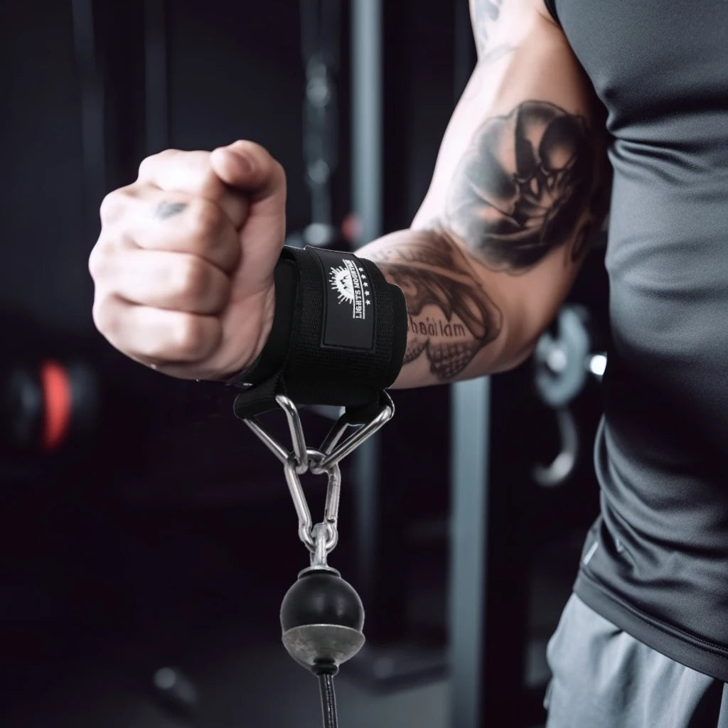 Adjustable Wrist Cuffs Padded Straps for Cable Machines