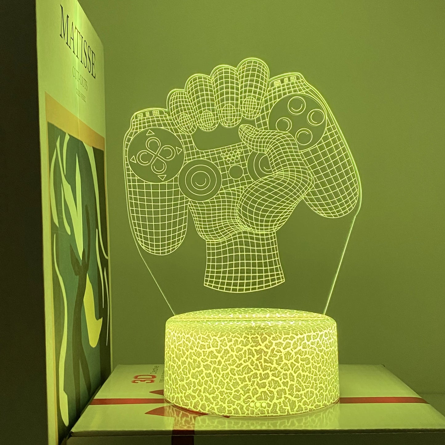 1pc Gamepad pattern atmosphere decorative lights, soft light with sleeping lights, holiday gifts for family and friends.