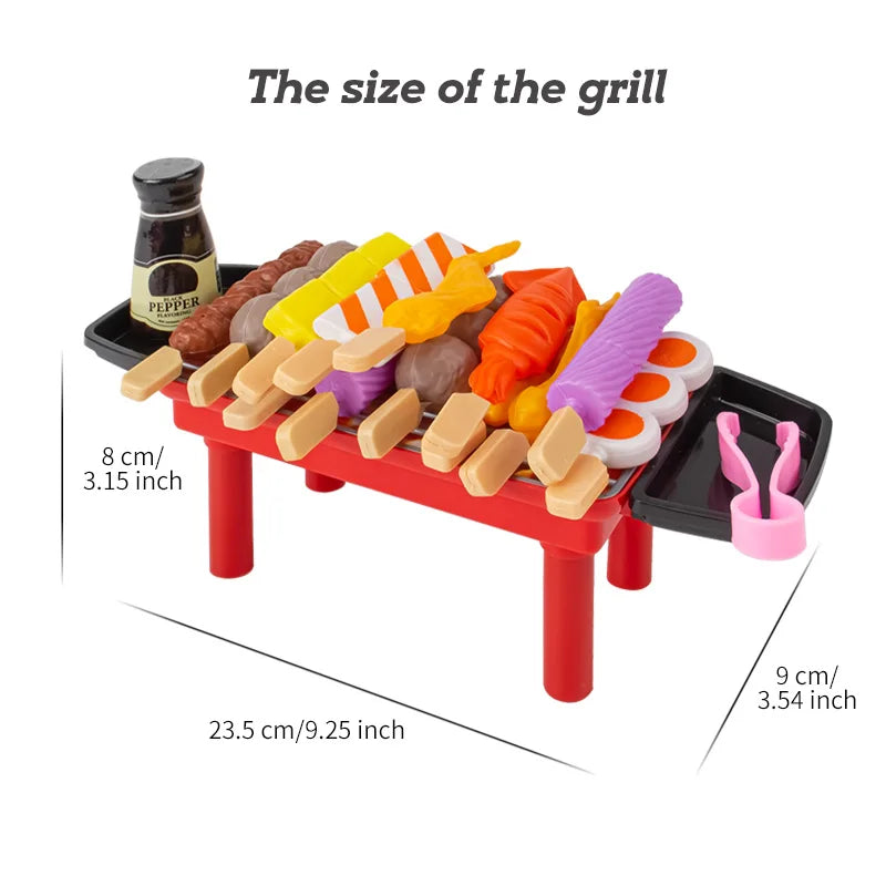 Mini Kitchen Pretend Play Toys Barbecue Set
