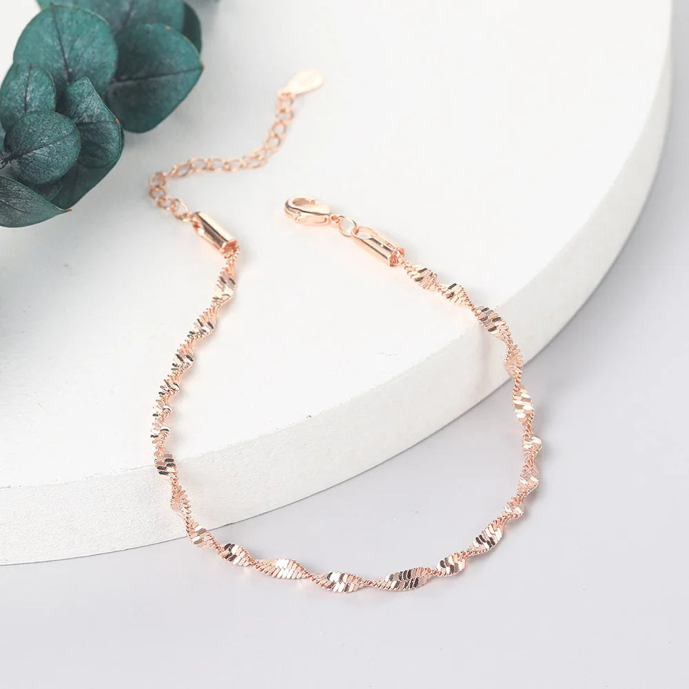 Rose Gold Twist Bracelet