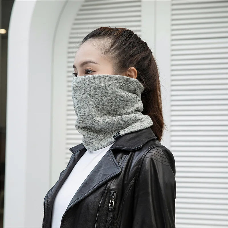 Unisex Solid Cashmere Ring Scarf
