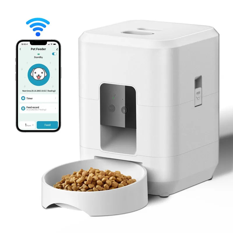 Smart Pet Feeder WiFi Version Timed And Quantitative Automatic Pet Food Distributor Smart Pet Feeder Automatic Feeders.