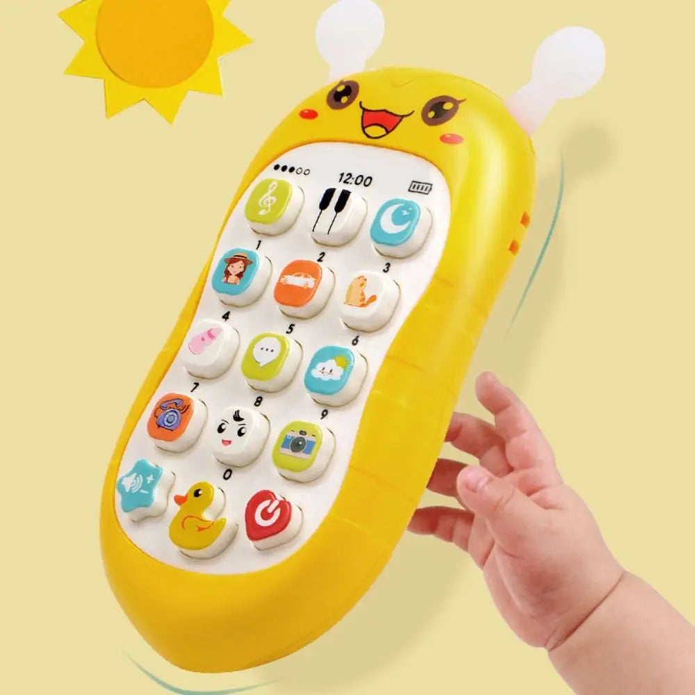 Simulation Phone Electronic Baby Cell Phone Toy Electronic Voice Toy Phones Musical Toys Silicone Safe