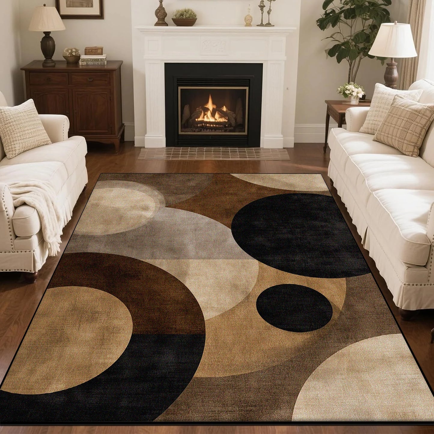 Nordic Simple Style Living Room Sofa Carpet Non-slip Machine Washable Decoration Lounge Rug Modern Soft Fluffy Bedroom Floor Mat