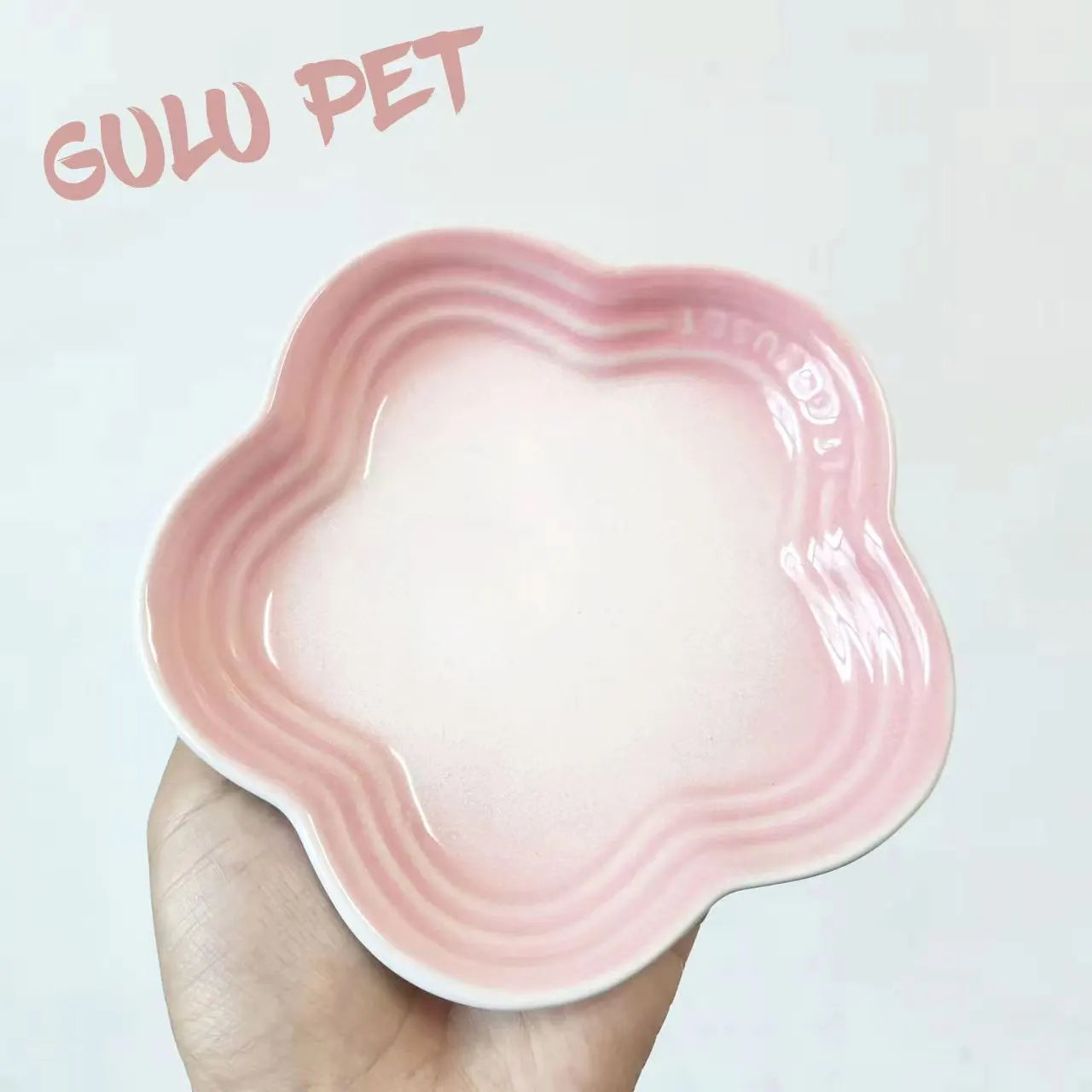 5'' Extra-Wide Elevated Cat & Dog Bowl – Anti-Vomiting, Whisker-Friendly Ceramic Pet Feeder