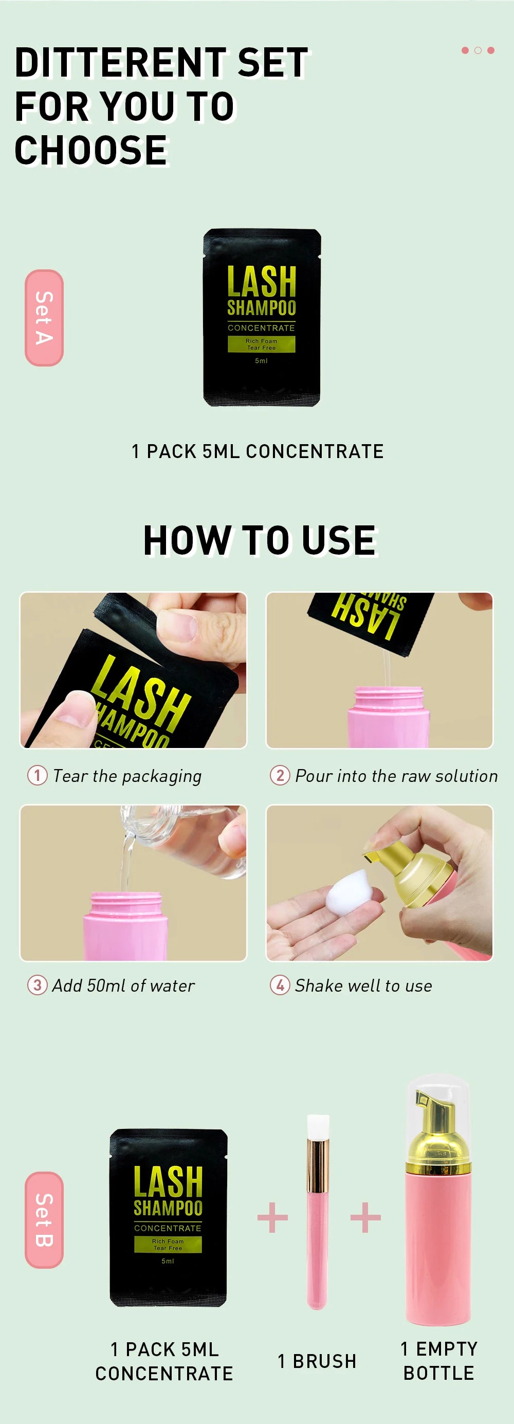 Eyelash Foam Shampoo