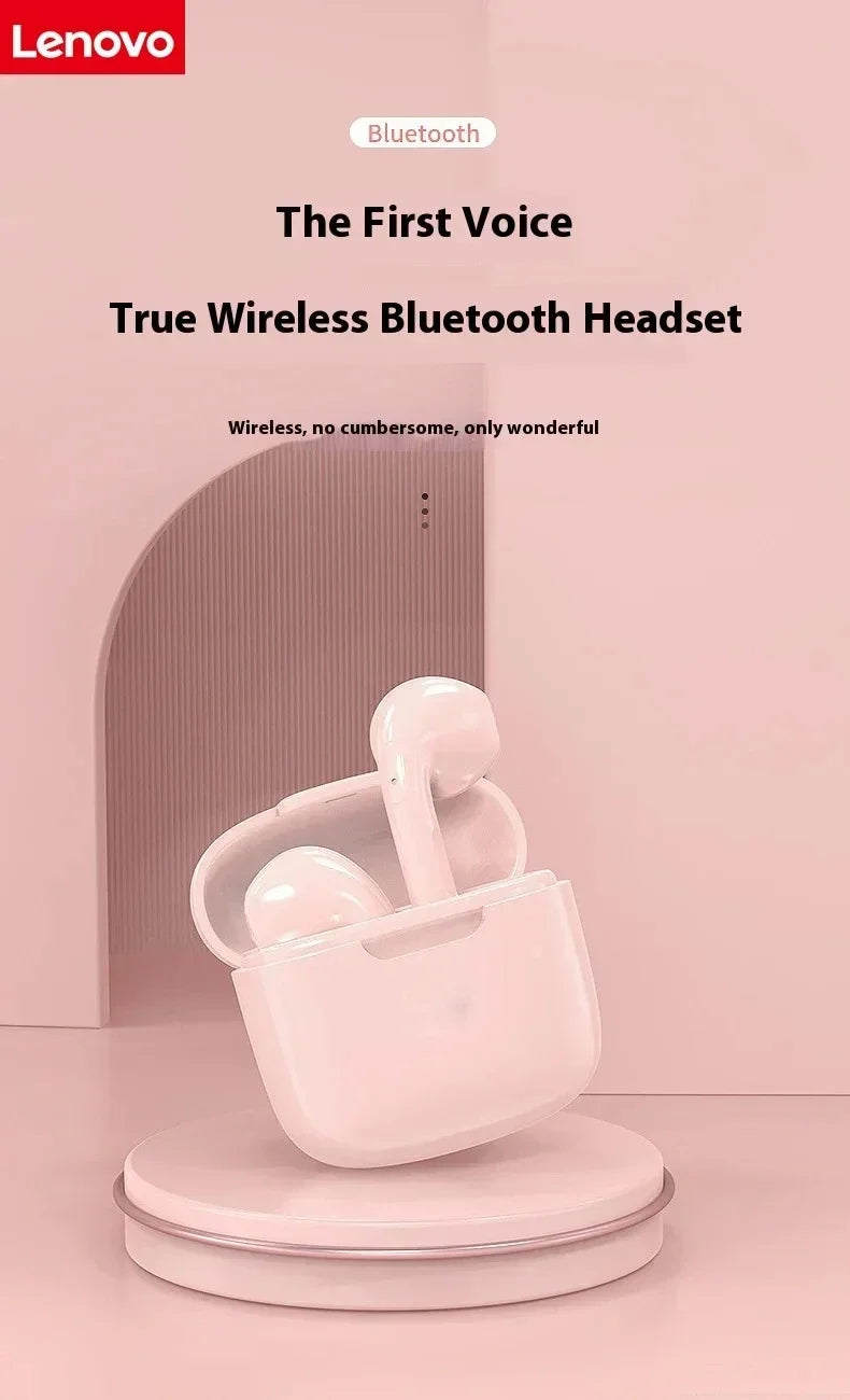 Lenovo Wireless Bluetooth Earbuds Mini In-Ear Earphones Compatible with Huawei, Android and Apple Devices Ultra-Low Latency
