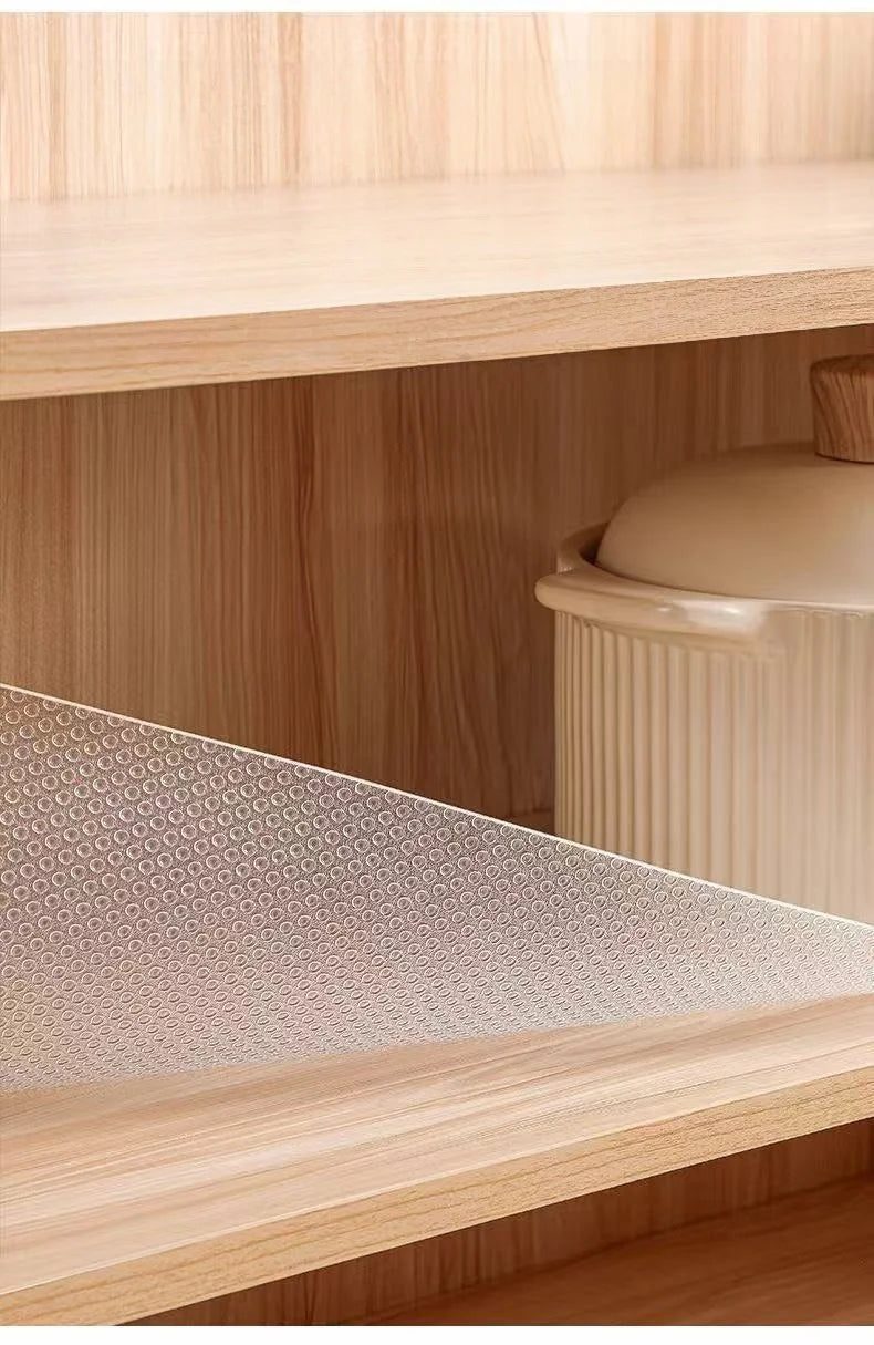 Water Drop Pattern Kitchen Cabinet Liner Eva Waterproof Refrigerator Mat Placemat Non-Sticky Easy to Clean Drawer Liner Moisture-Proof and Mildew-Proof